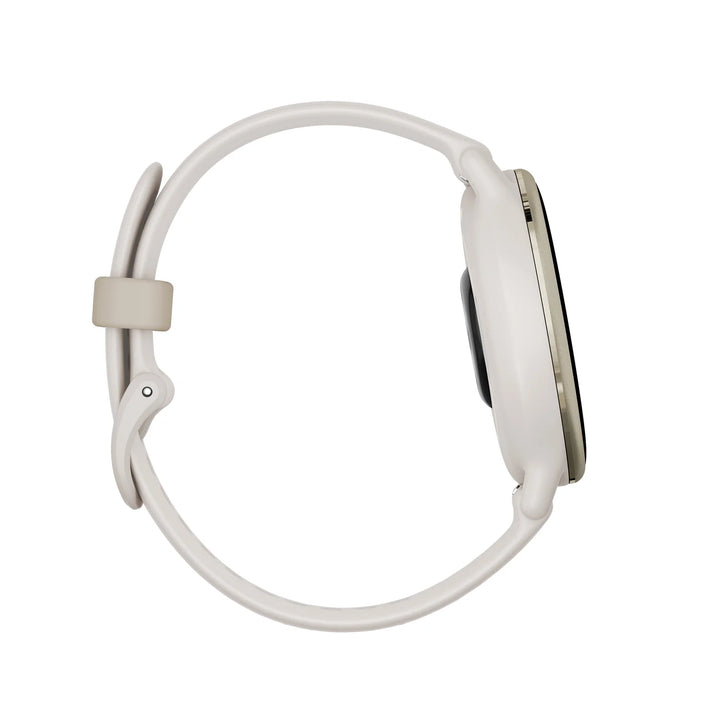 Garmin vívoactive 5 Fitness-Tracking Smartwatch with Aluminum Bezel and Silicone Band, Ivory