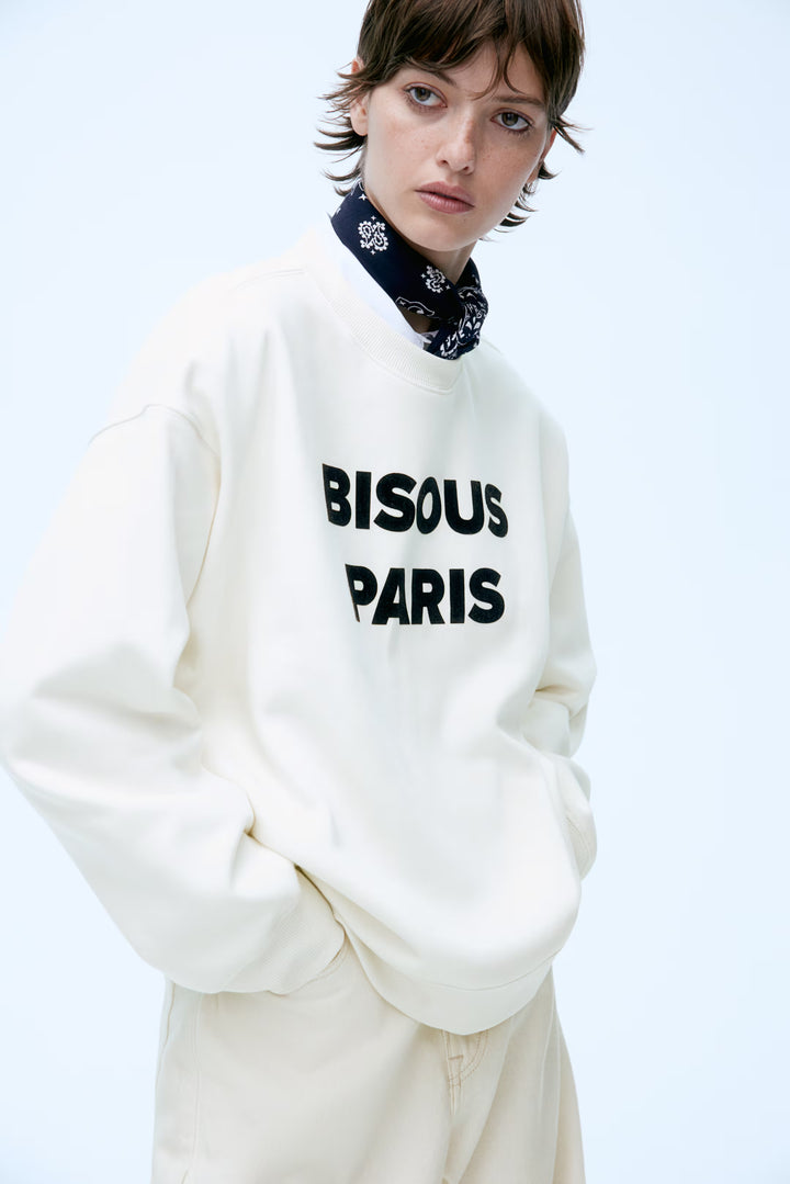 H&M Sweatshirt with Text Motif