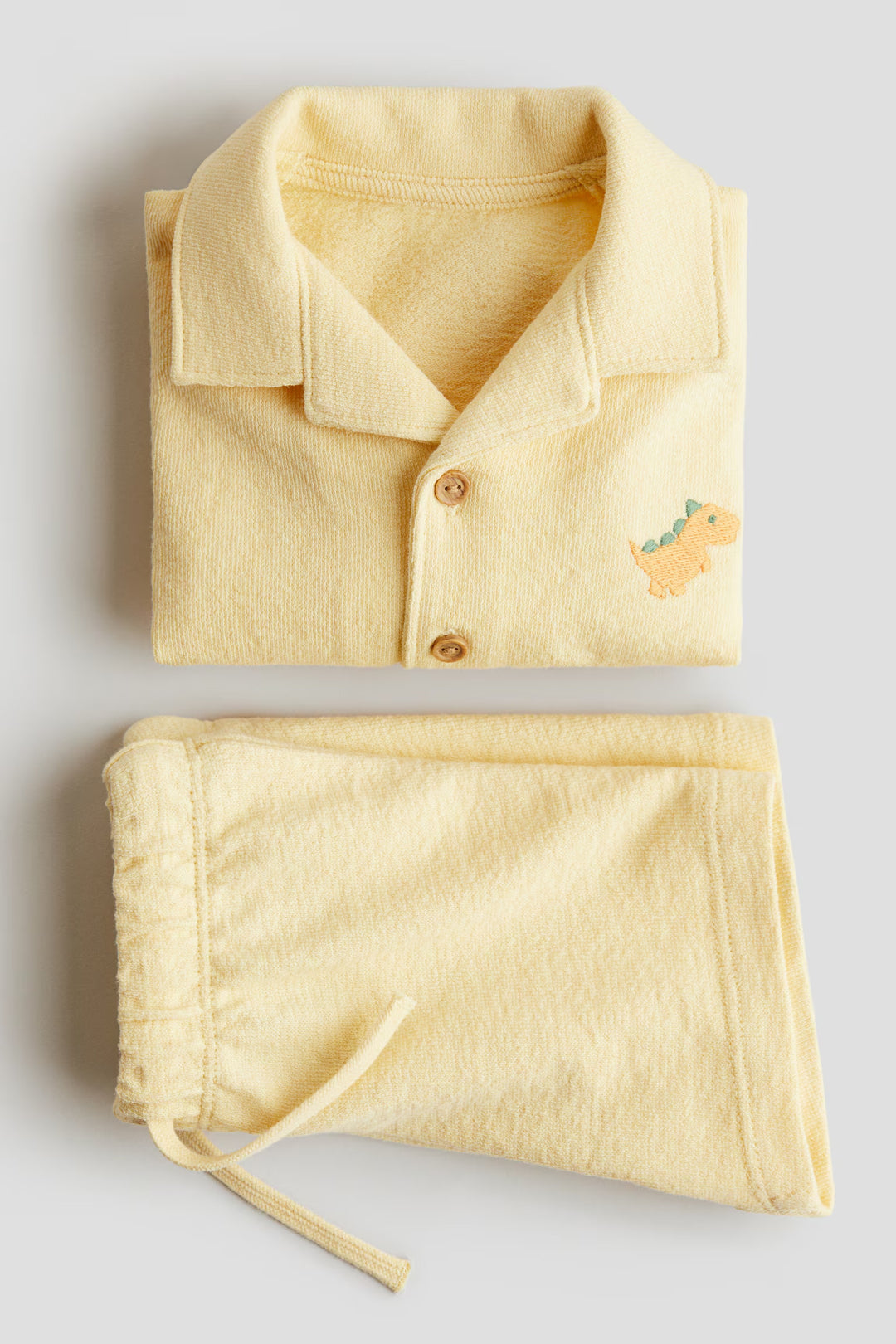 H&M 2-Piece Terry Resort Shirt and Shorts Set