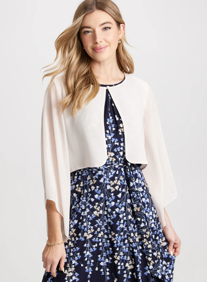 LAURA Flared Sleeve Chiffon Bolero