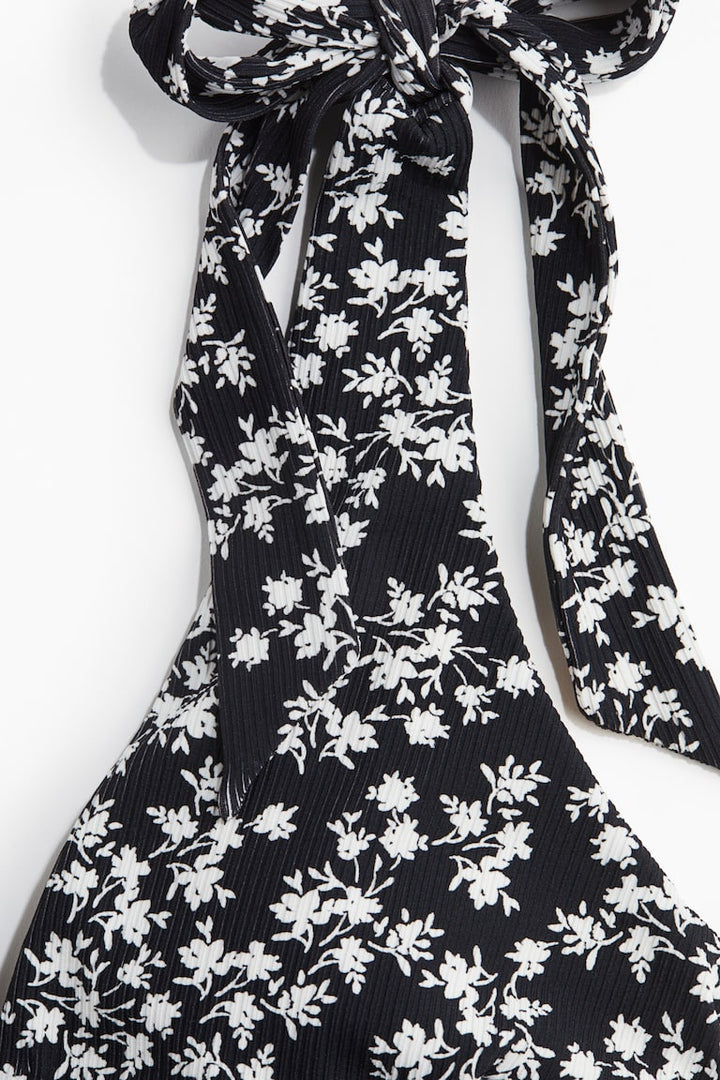 H&M Padded-Cup High-Leg Swimsuit