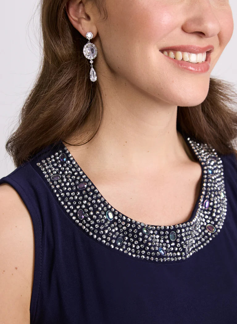 LAURA Rhinestone Embellished Dress & Jacket Set