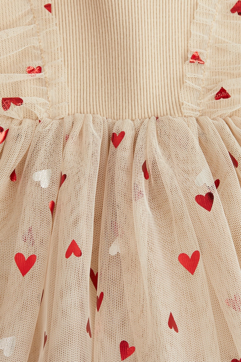 H&M Jersey Dress with Tulle Skirt