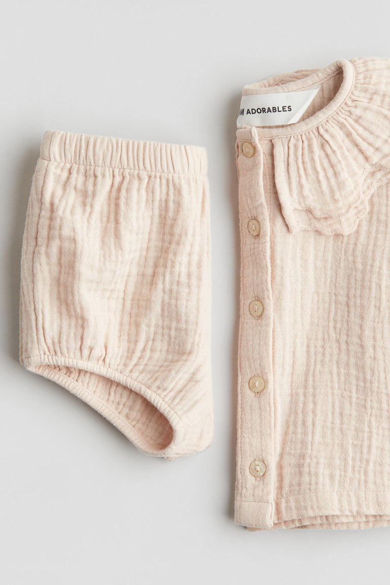 H&M 2-Piece Cotton Muslin Set