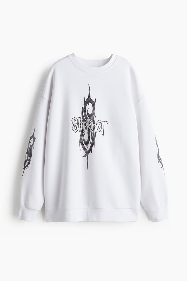 H&M Oversized Printed Sweatshirt