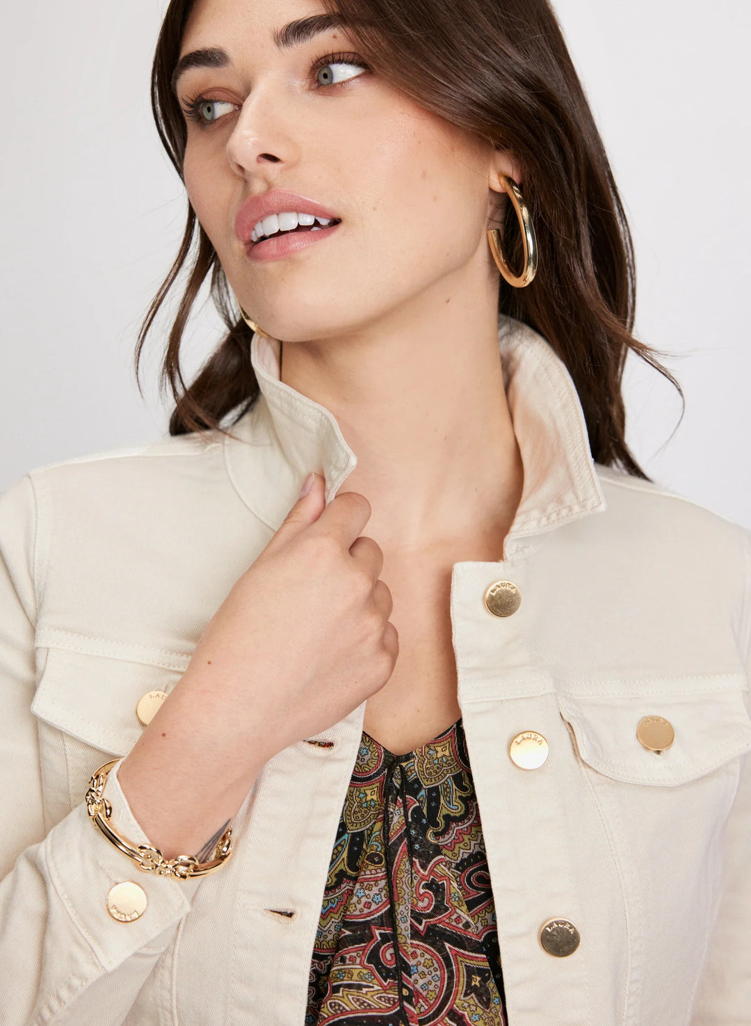 LAURA Cropped Denim Jacket