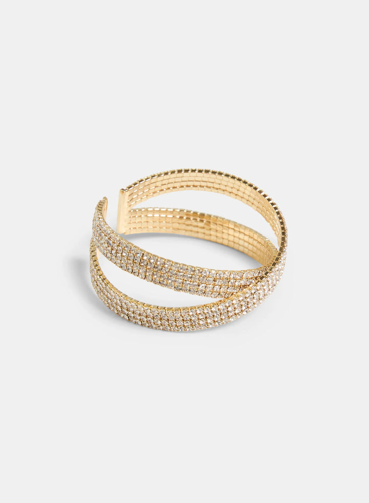 Laura Crisscross Crystal Bracelet