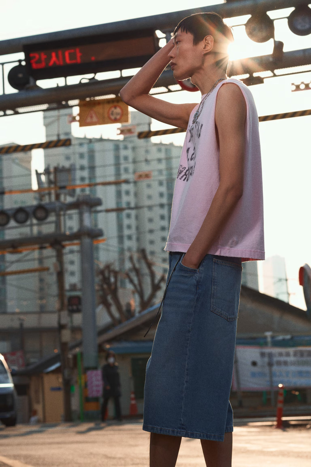 H&M Super-Baggy Denim Shorts