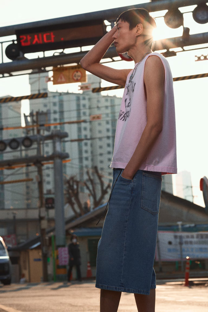 H&M Super-Baggy Denim Shorts