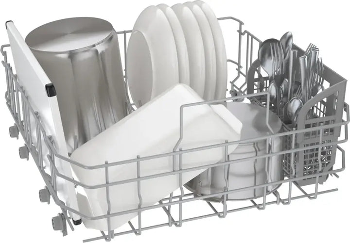 Bosch - 300 Series 24" Front Control Smart Built-In Tub Dishwasher with 3rd Rack, 48 dBA - Stainless Steel