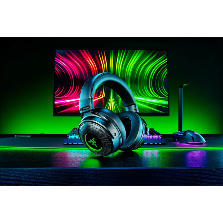 Razer Kraken V3 Pro Wireless Gaming Headset for PC, 2.4GHz, Haptics, Chroma RGB, 368g, Black