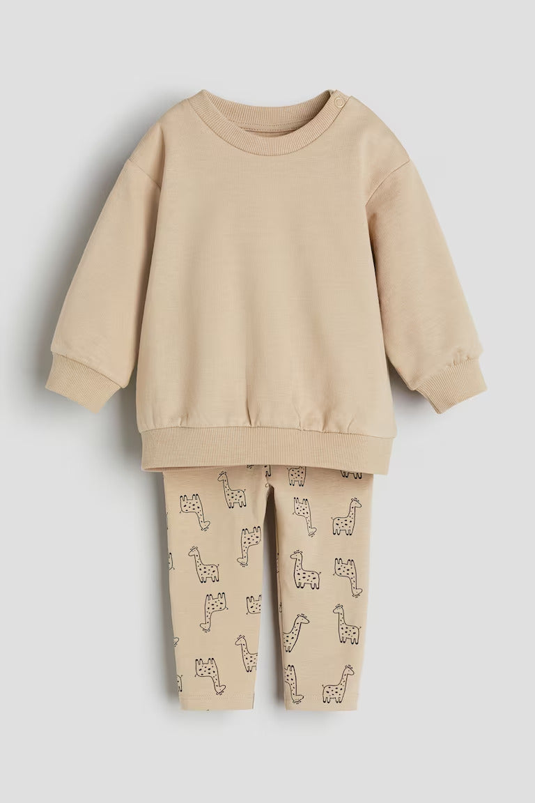 H&M 2-piece Sweatshirt and Leggings Set