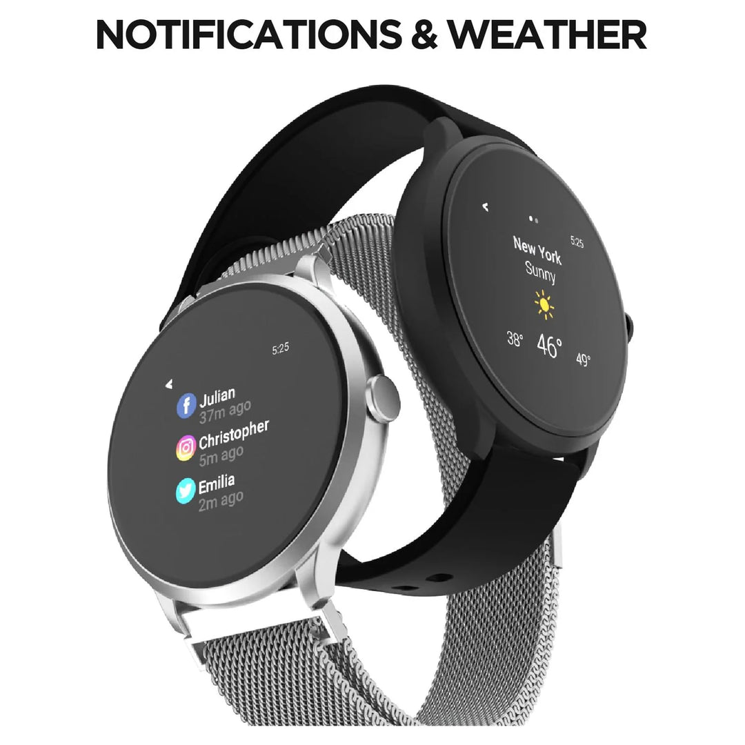 Itouch Sport 3 Smart Watch & Fitness Tracker, Women & Men, (43mm), Rosegold/Black