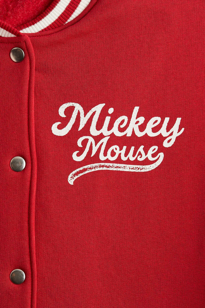 H&M Printed Sweatshirt Baseball Jacket