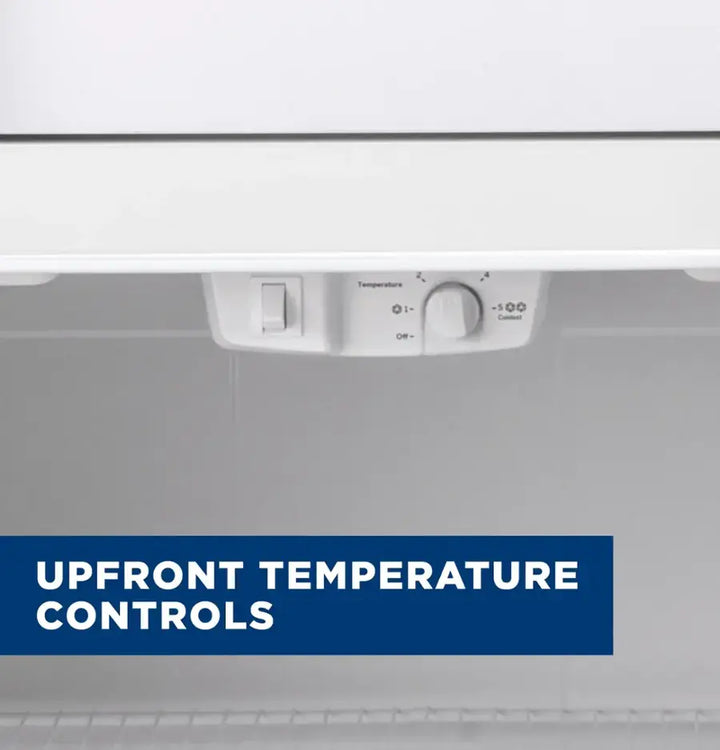 GE - 21.9 Cu. Ft. Top-Freezer Refrigerator with Garage Ready Performance - Stainless Steel