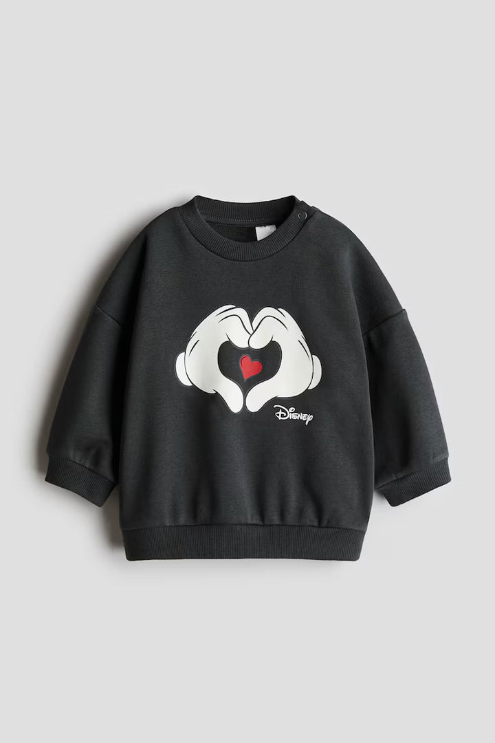 H&M Sweatshirt with Printed Motif