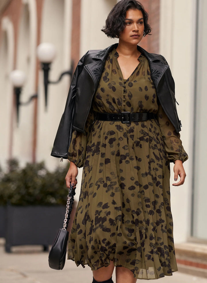 LAURA Melanie Lyne - Embroidered Vegan Leather Jacket