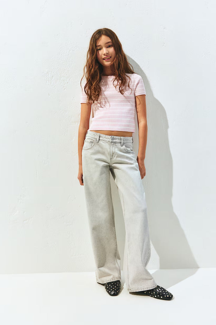 H&M Wide Leg Low Jeans