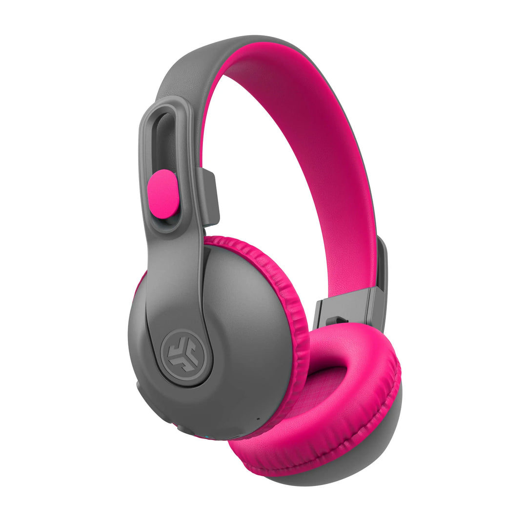 JLab JBuddies Studio 2 Wireless Headphones- Gray/Pink