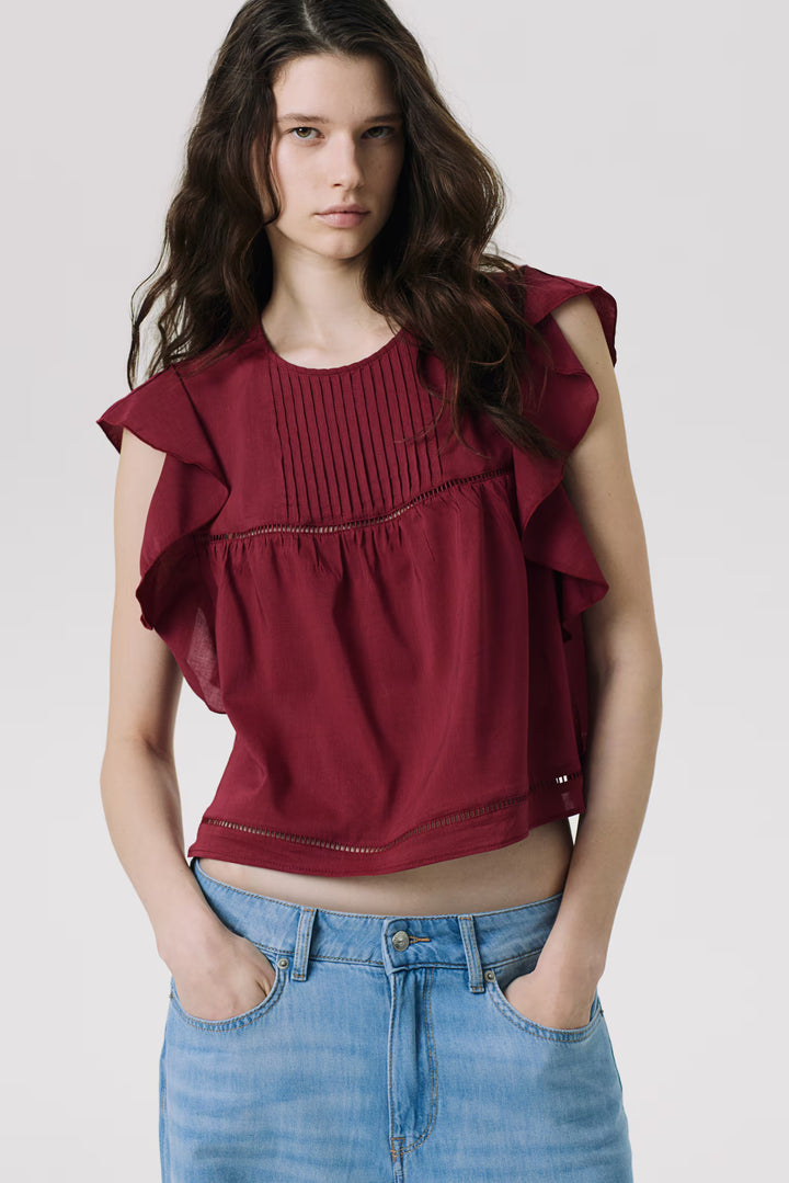 H&M Flutter-Sleeved Blouse
