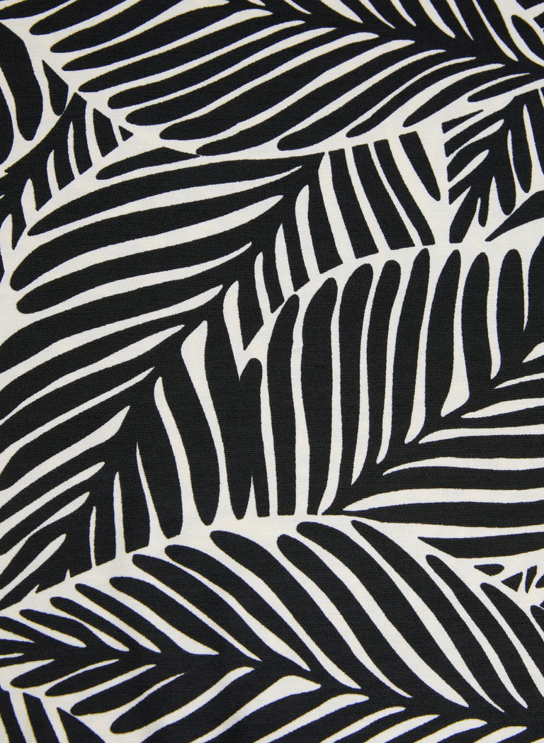 LAURA Leaf Print Top