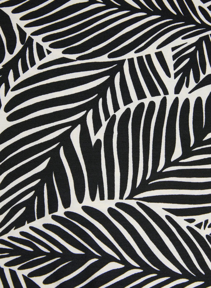 LAURA Leaf Print Top