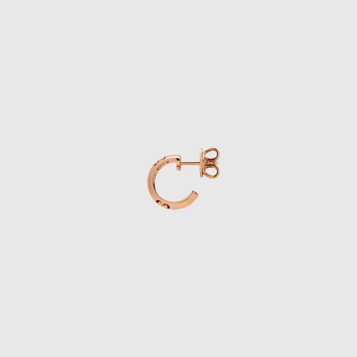 GUCCI ICON 18K GG HOOP EARRINGS