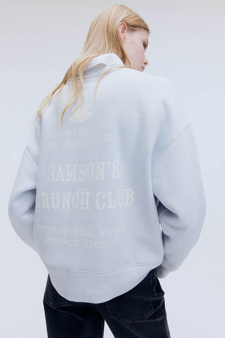 H&M Oversized Sweatshirt with Motif