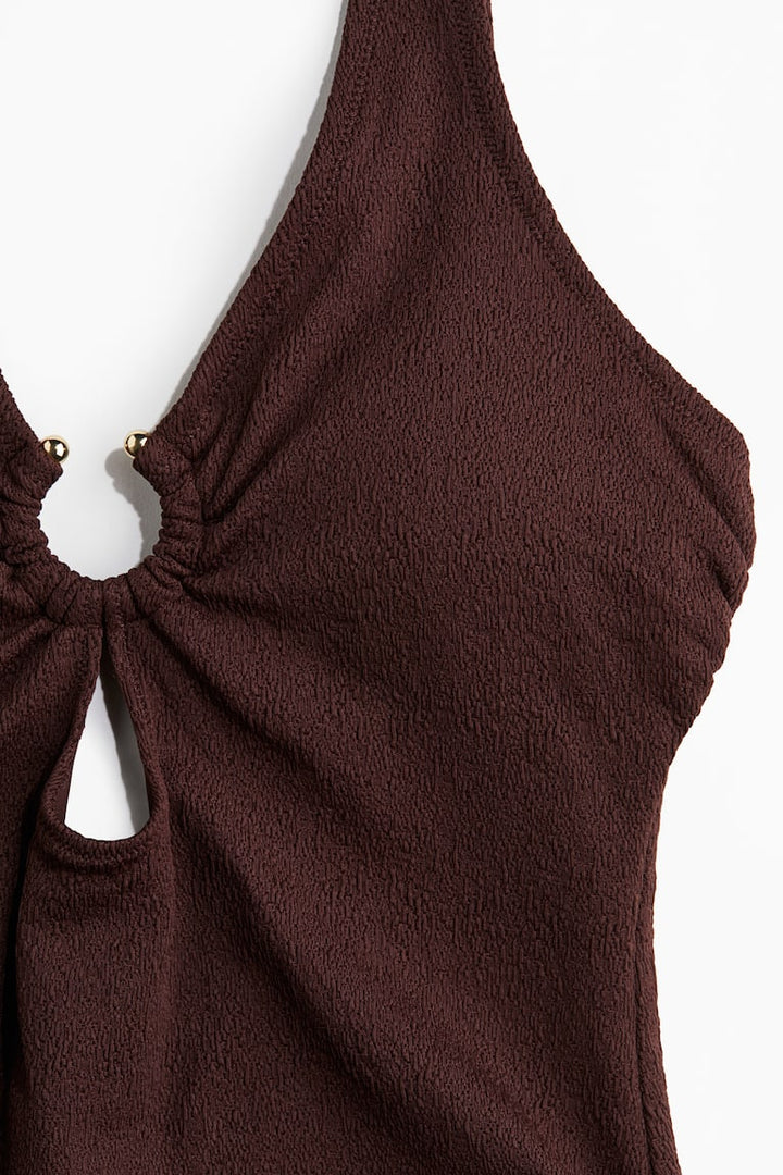 H&M Padded-Cup High-Leg Swimsuit