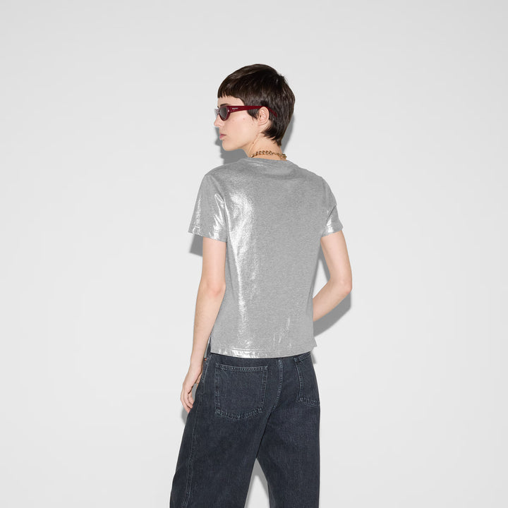 Gucci Printed laminated cotton T-shirt