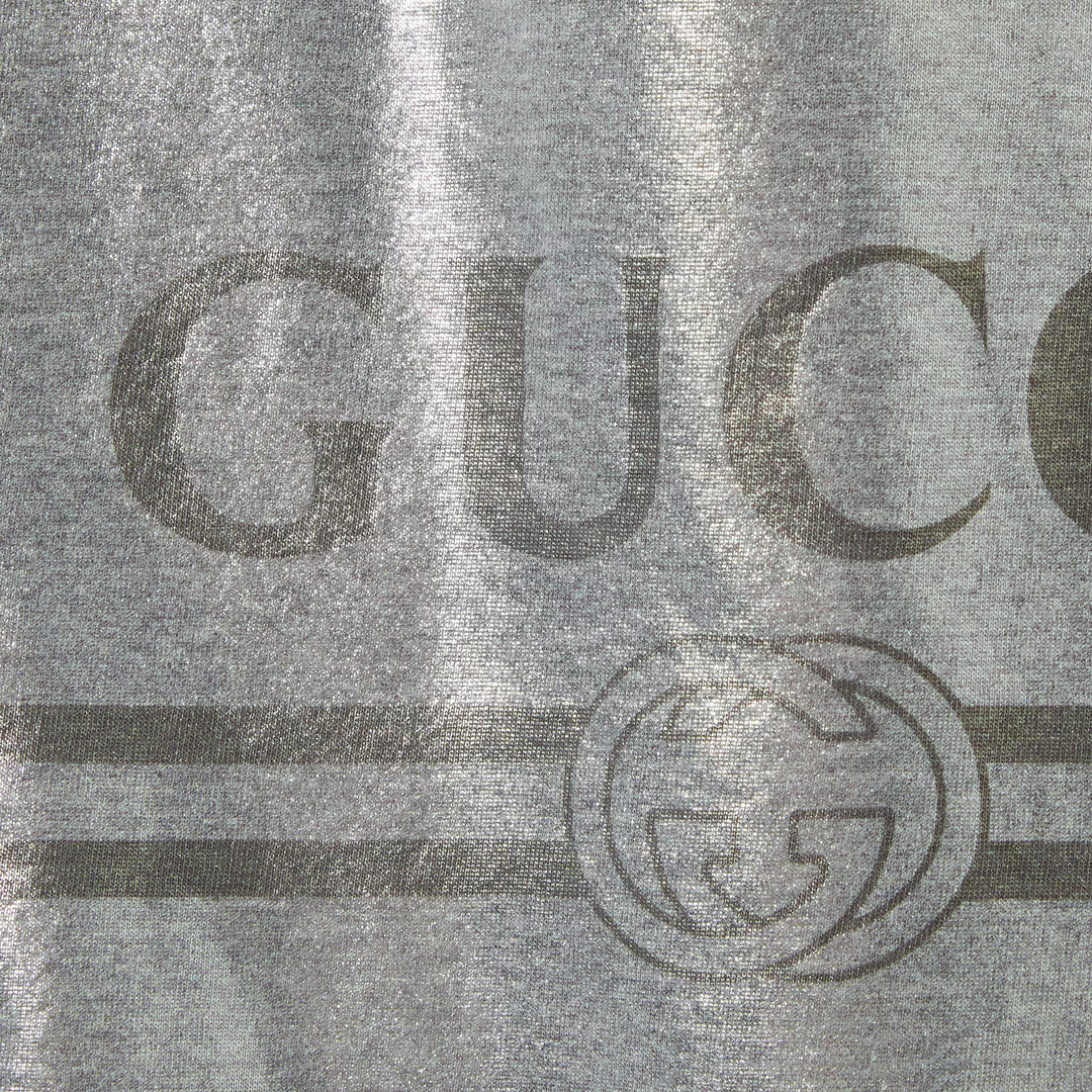 Gucci Printed laminated cotton T-shirt