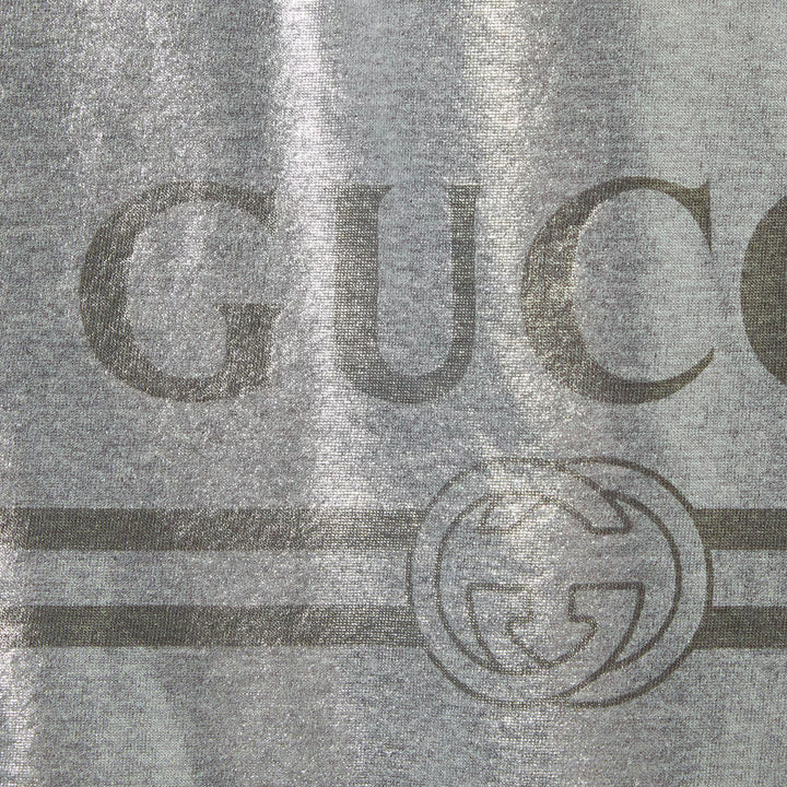 Gucci Printed laminated cotton T-shirt