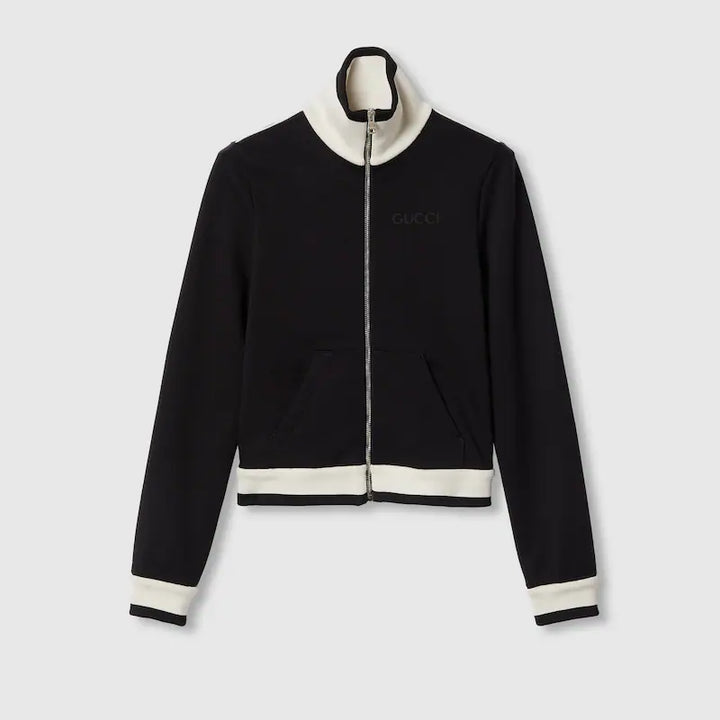 GUCCI Cotton fleece zip jacket