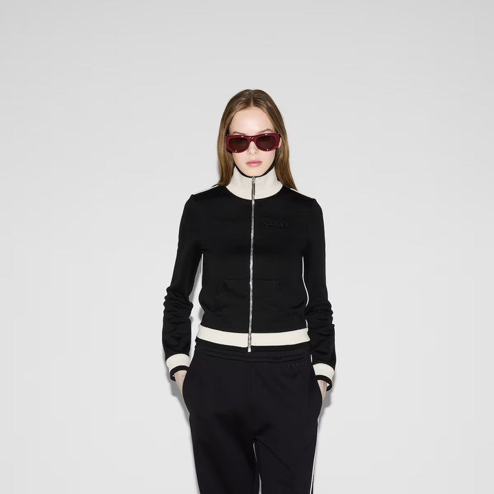 GUCCI Cotton fleece zip jacket
