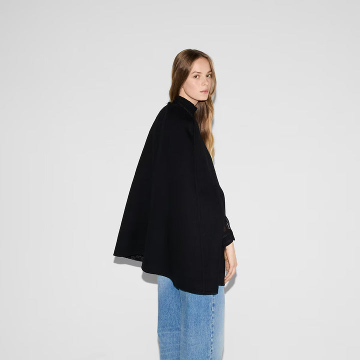 GUCCI Wool and silk Horsebit cape