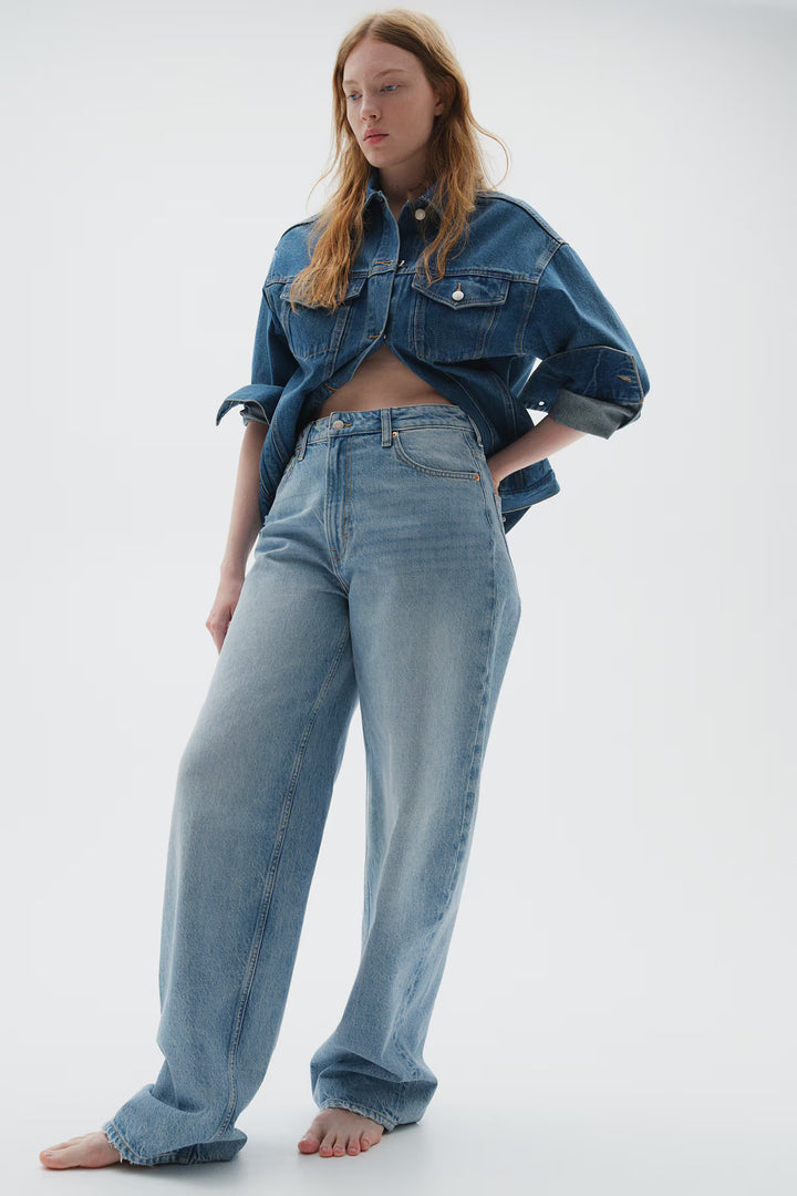 H&M Curvy Fit Baggy High Jeans