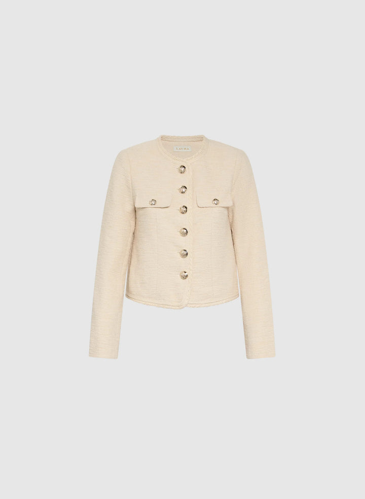 LAURA Cropped Bouclé Jacket