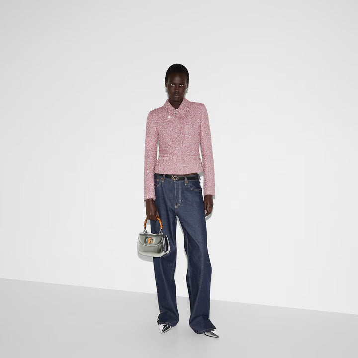 GUCCI  Sequined lamé tweed jacket