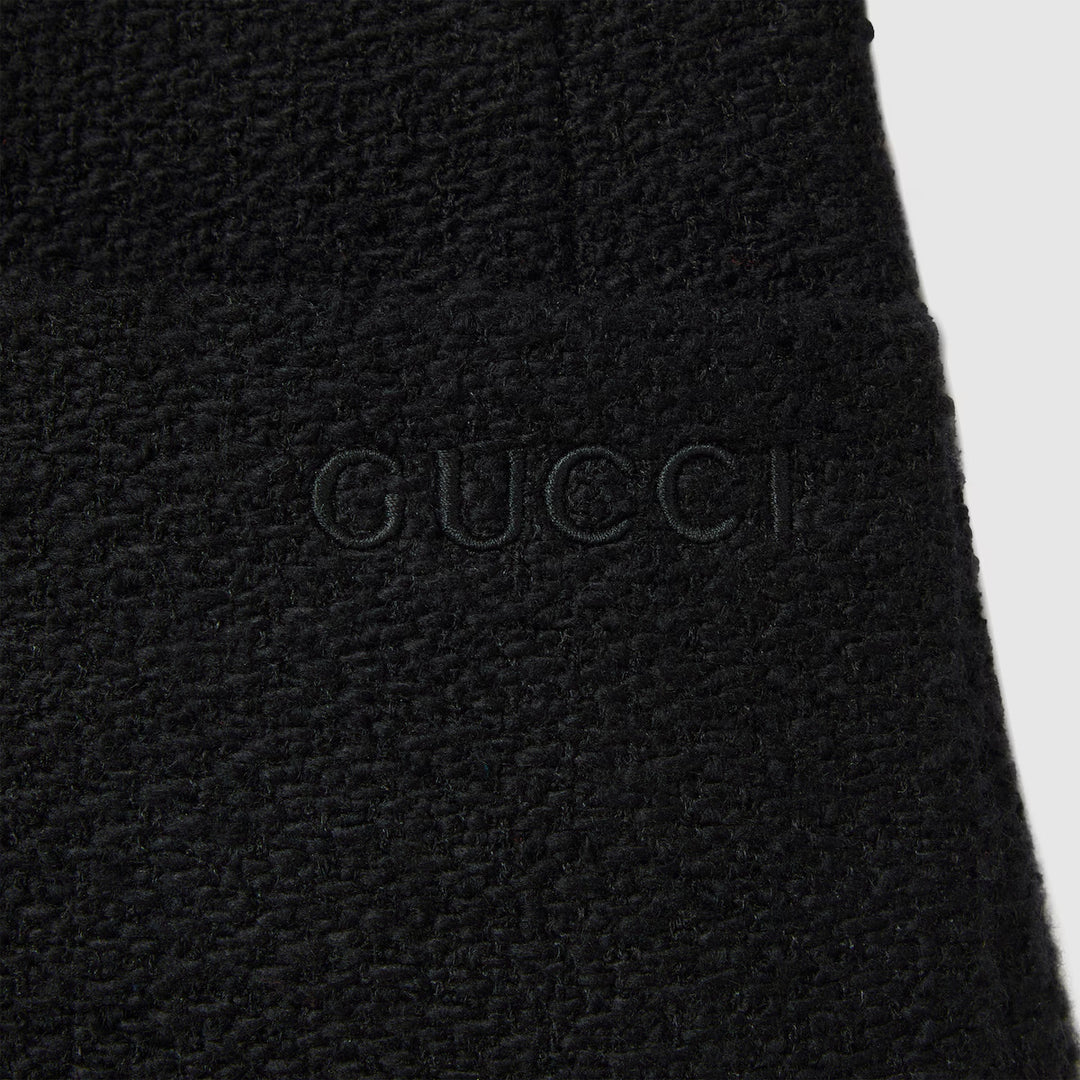 GUCCI Wool bouclé jacket with embroidery