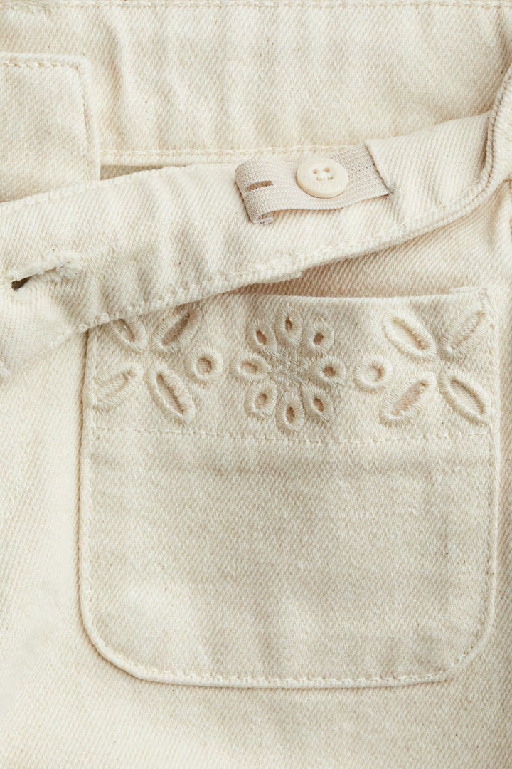 H&M Ankle Jeans with Eyelet Embroidery