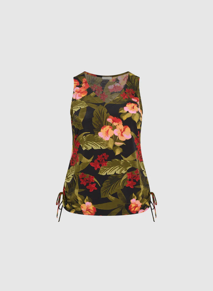 LAURA Palm Print Top