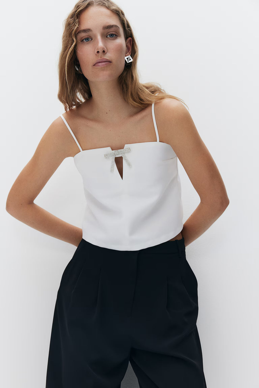 H&M Bow-Detail Camisole Top