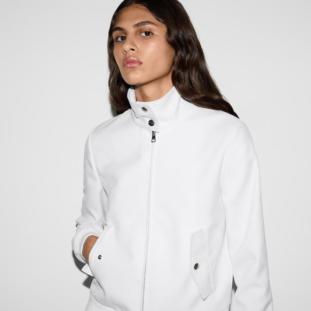 GUCCI  GG jacquard zip jacket