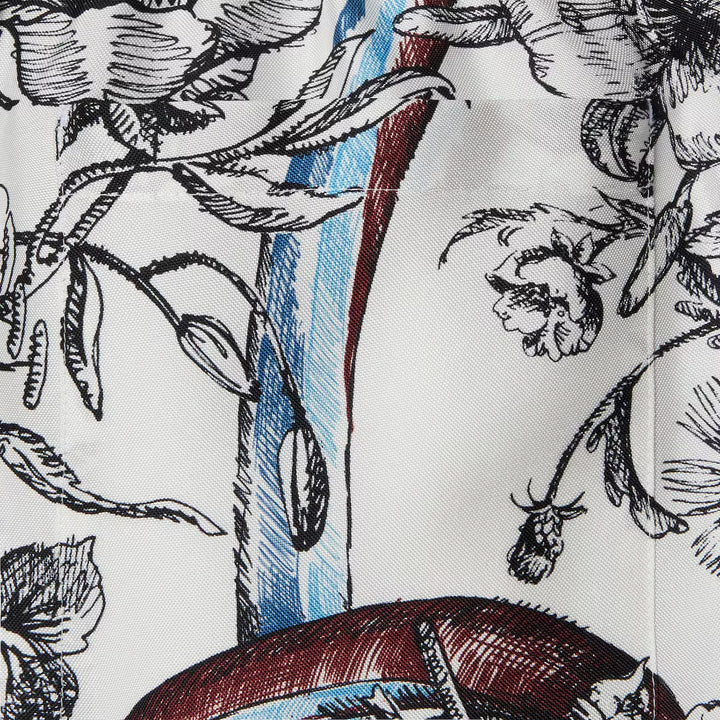 GUCCI PRINTED SILK TWILL SHORTS