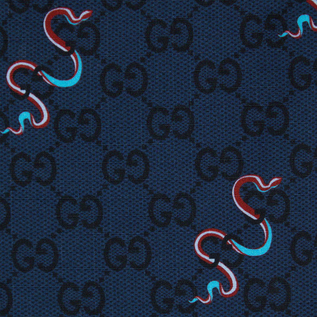 GUCCI PRINTED SILK TWILL SHORTS