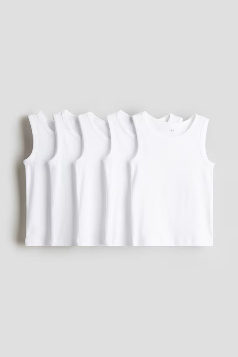 H&M 5-pack Cotton Tank Tops