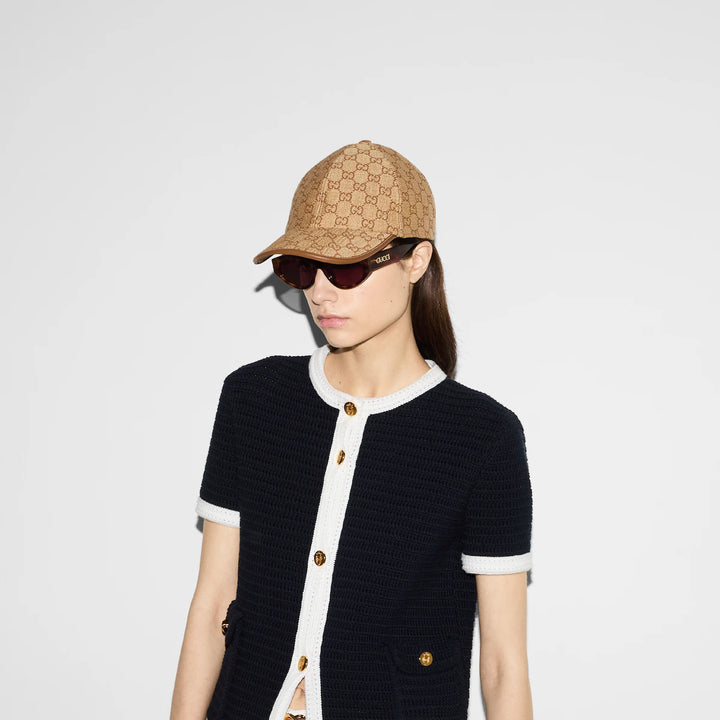GUCCI GG STRAW BASEBALL HAT