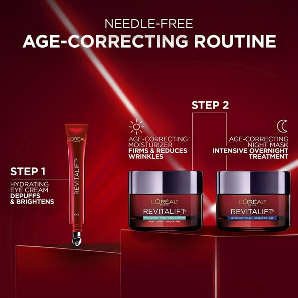 L'Oréal Paris Triple Power LZR Fragrance Free Day Cream, Pro Retinol, Anti-Aging Cream, 50 mL