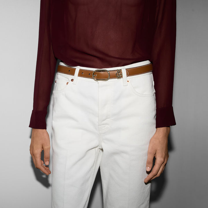 GUCCI Belt with oval buckle