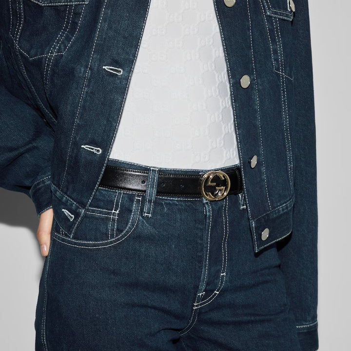 GUCCI Belt with Interlocking G buckle